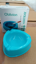 Oblivion Durable Plastic Ashtray with Wide Bowl and Triple Cigarette Holder Slots (1 Pc)