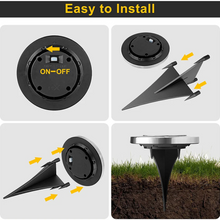 Solar Powered LED Garden Lights (4 Pc)